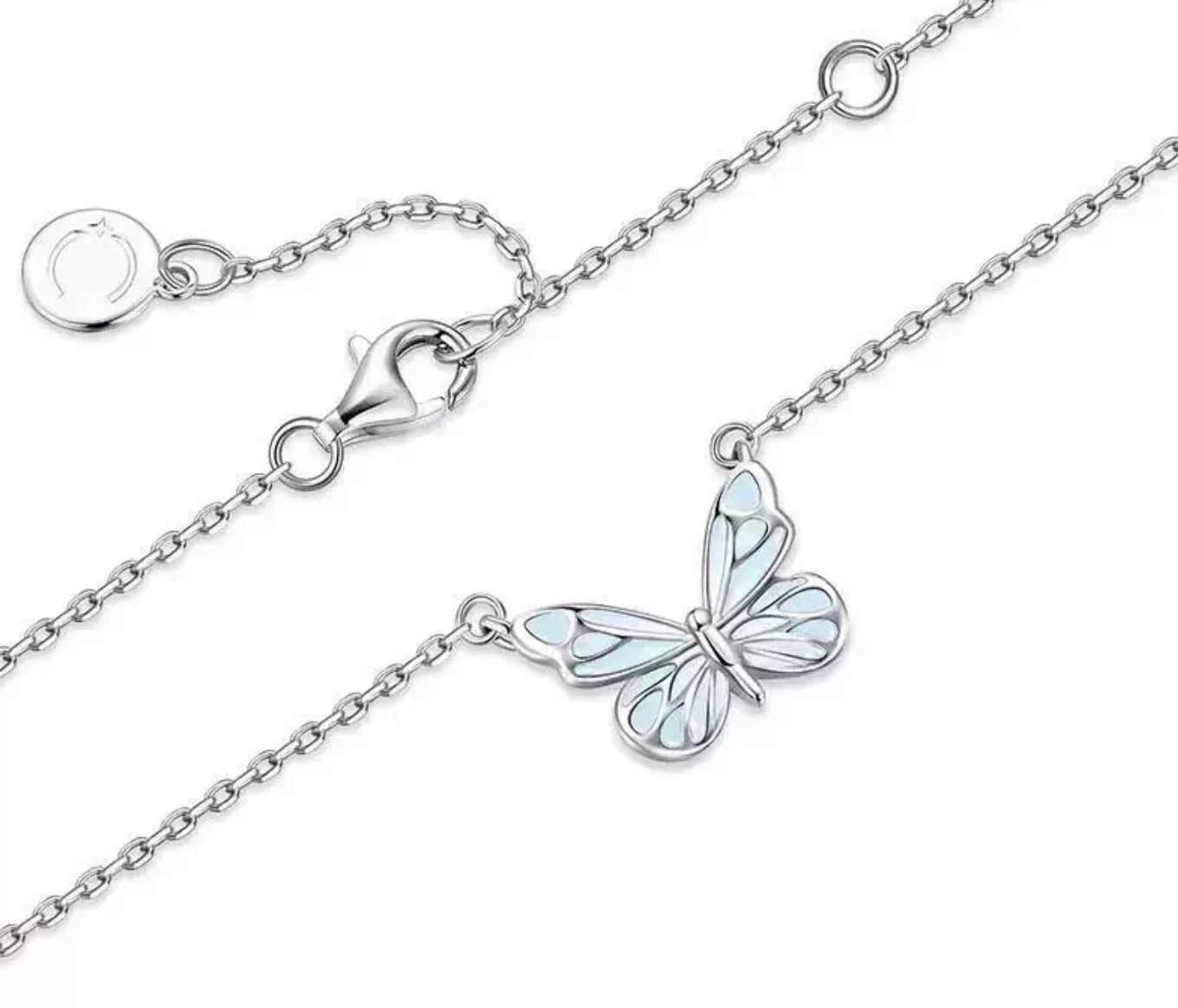 Collier Papillon Céleste Lumineux