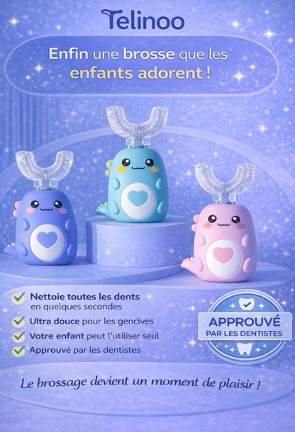 Telinoo – Brosse à dents électrique pour enfants