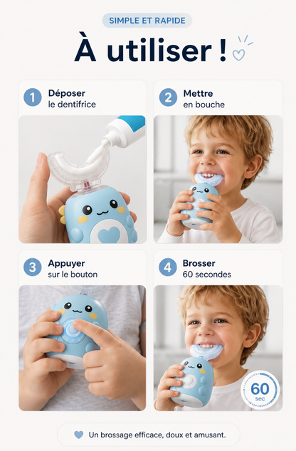 Brosse à dents électrique - Telinoo Kids