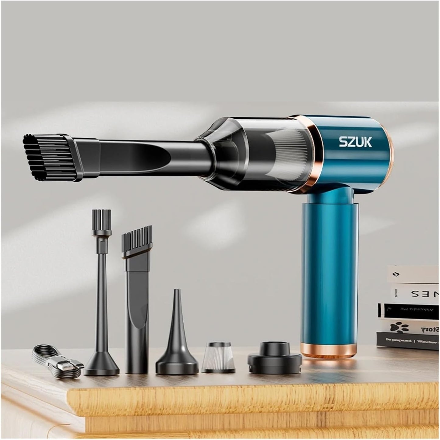 Aspirateur voiture sans fil Telinoo™ – Compact & puissant